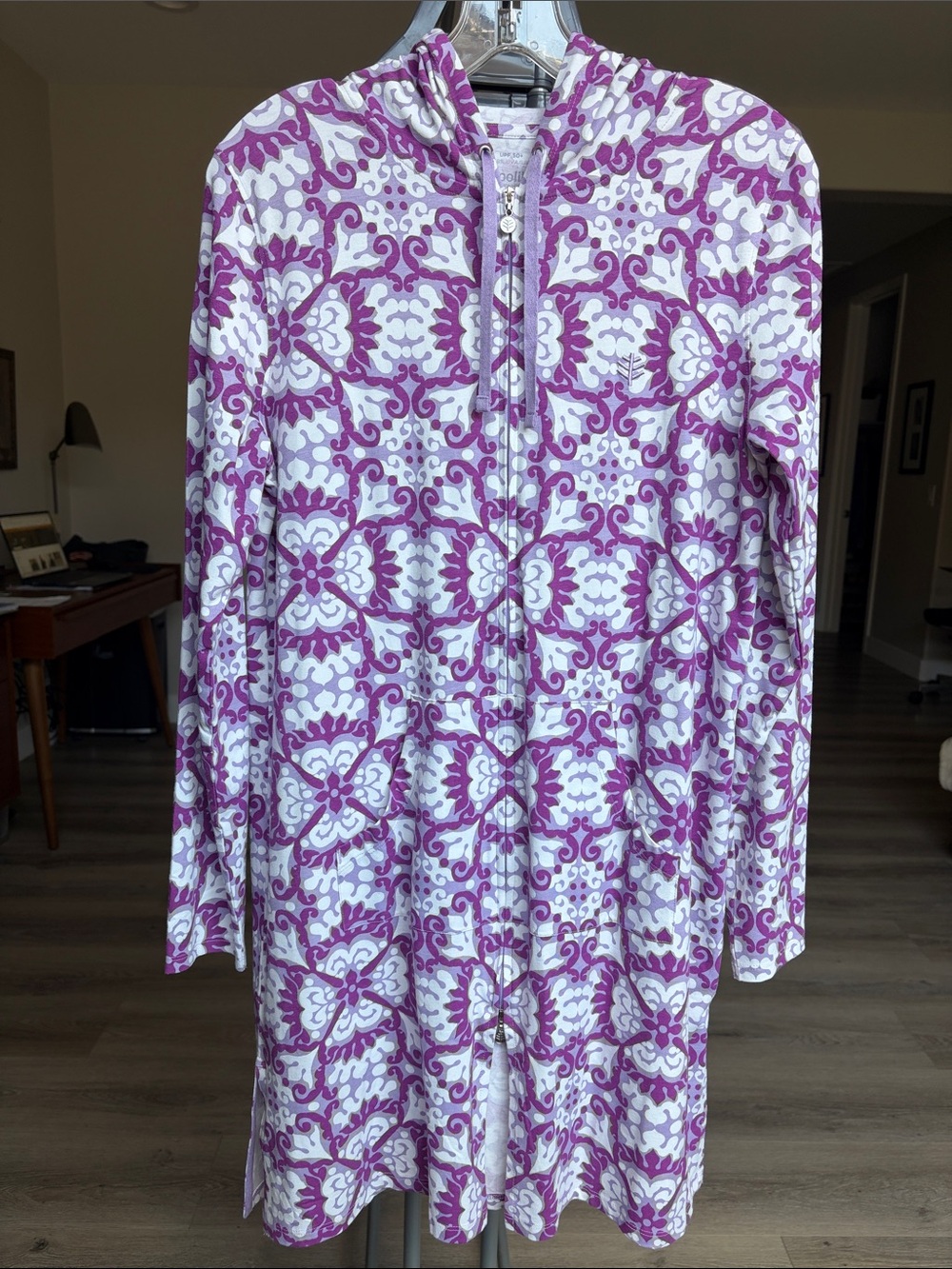 Coolibar Cabana Long-zip Hoodie UPF 50+ (SM)
